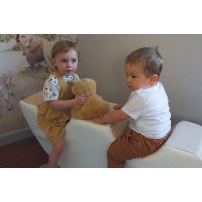 Dondolo Fagiolino Duo gioco giocattolo bambino asilo in schiuma altalena